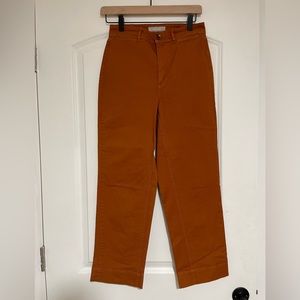 Everlane orange Khaki straight pant